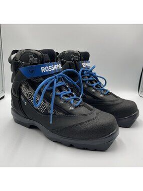 ROSSIGNOL WOMENS NORDIC SKI BOOTS BC X5 FW  SIZE EU 41 BLACK / BLUE
